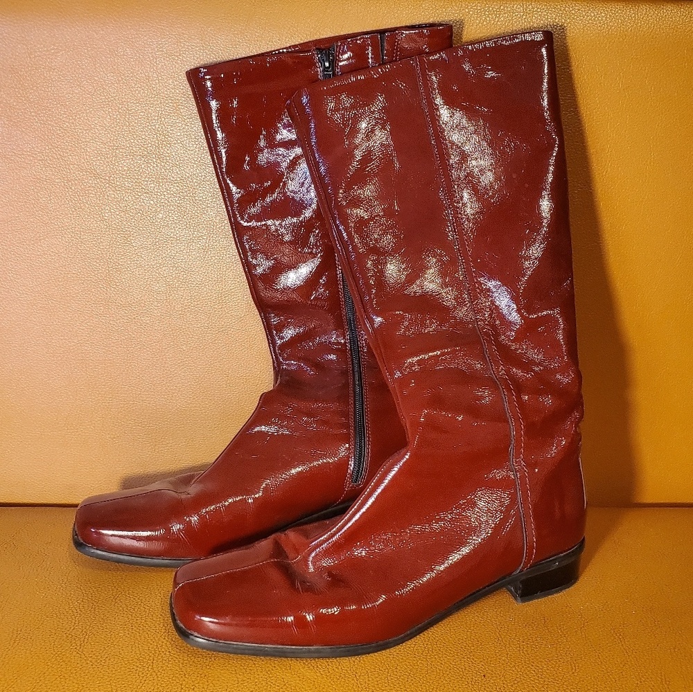 La Canadienne Red Leather Boot